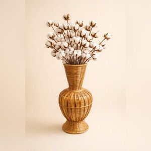 Elegant Woven Vase 
Rattan vase